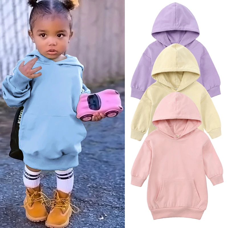 

Свитер длинный однотонный для девочек 2-5 лет, на весну и осень