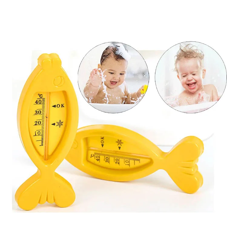 

15*5.8cm Cute Baby Bath Thermometer Cartoon Fish Water Temperature Meter Newborn Baby Bath Toy Thermometer Care Accessories