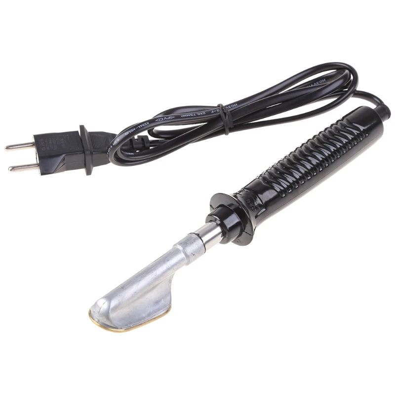 

N0HB Electric Soldering Iron With Plastic Handle Flat Tip For Car Bumper Repair