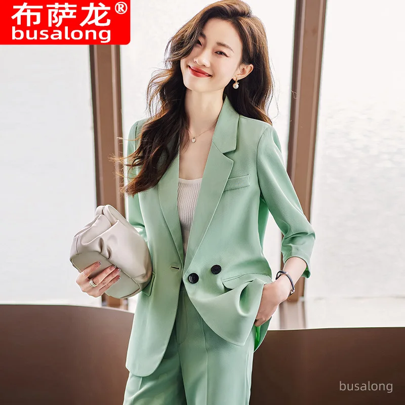 

2023 Spring and Summer New Half Sleeve Fashion Women's Wear Women's Business Wear Small Suit Jacket Business Formal Wear Overall