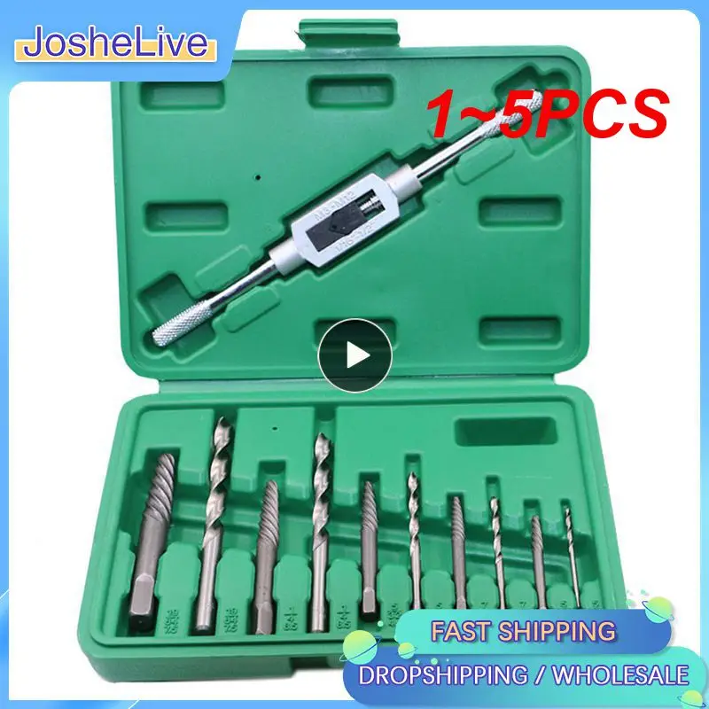 

1~5PCS Damaged Screw Extractor Drill Bits Guide Set Broken Speed Out Easy Out Bolt Stud Stripped Screw Remover Tool