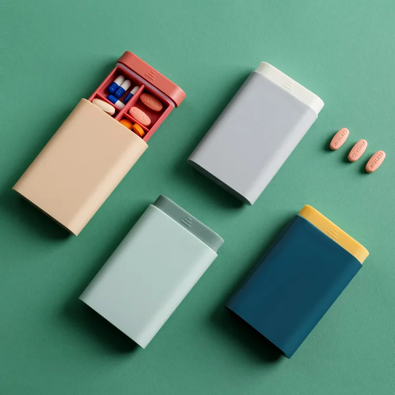 

1PCS Fashion Portable Dust-proof Pill Box Tablet Pillbox Dispenser Medicine Boxes Dispensing Medical Kit Organizer
