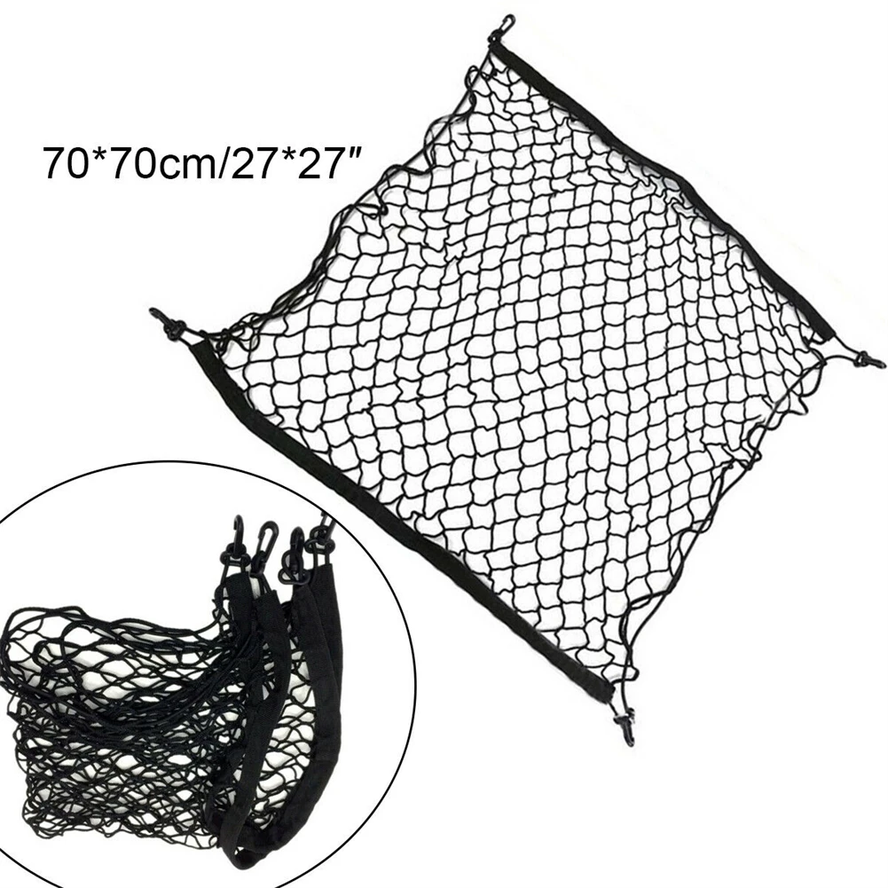 

Car Trunk Organizer Adjustable Backseat Storage Bag Net High Capacity Multi-use Mesh Seat Back Organizers