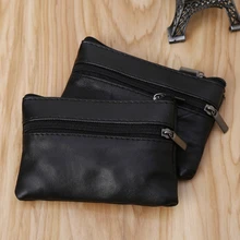 PU leather Women Men Coin Purse Men Small Bag Wallet Change Purses Zipper Money Bags Children Mini Wallets Leather Card Holder