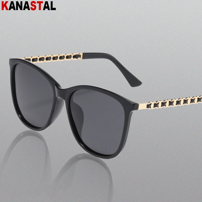 

Women's Polarized Sunglasses Round Large Eyeglasses Frames Shade Eyewear Sunscreen Outdoor Fishing Driving Sun Glasses Men Trend