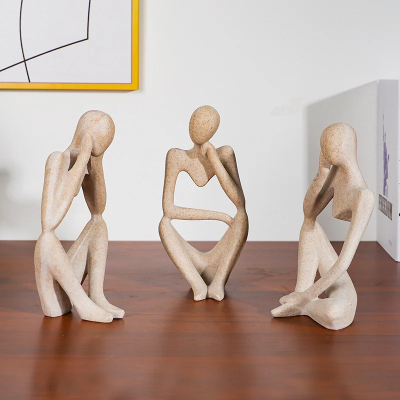 

Абстрактная фигурка из смолы, декоративные фигурки, День Святого Валентина, полимерная фигурка, украшение для дома и офиса, B99