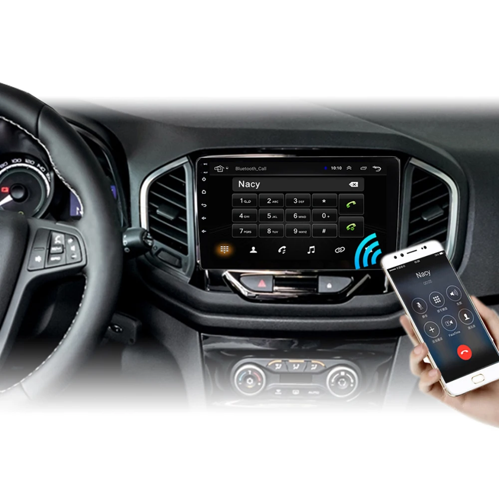 Автомагнитола Android10 2 Din IPS мультимедийный видеоплеер 4G Wi-Fi GPS-навигация MP5 DVD Mirror link