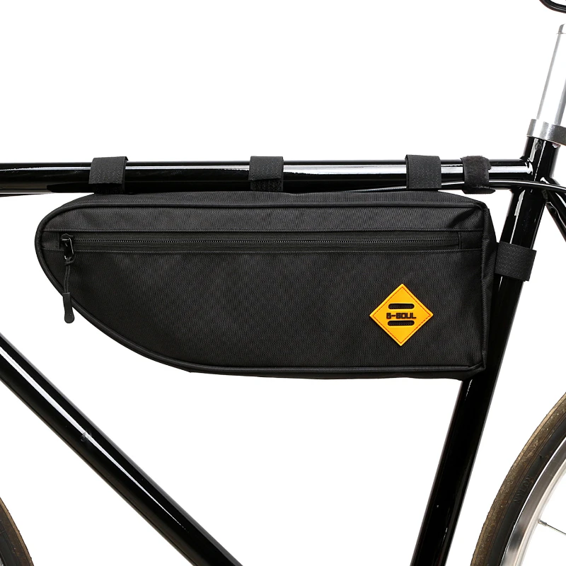 

Accessories Pannier Waterproof Front Cycling Triangle Frame Bag B-SOUL Bike Pouch Tube Packing Large Capacity Bag Bicycle