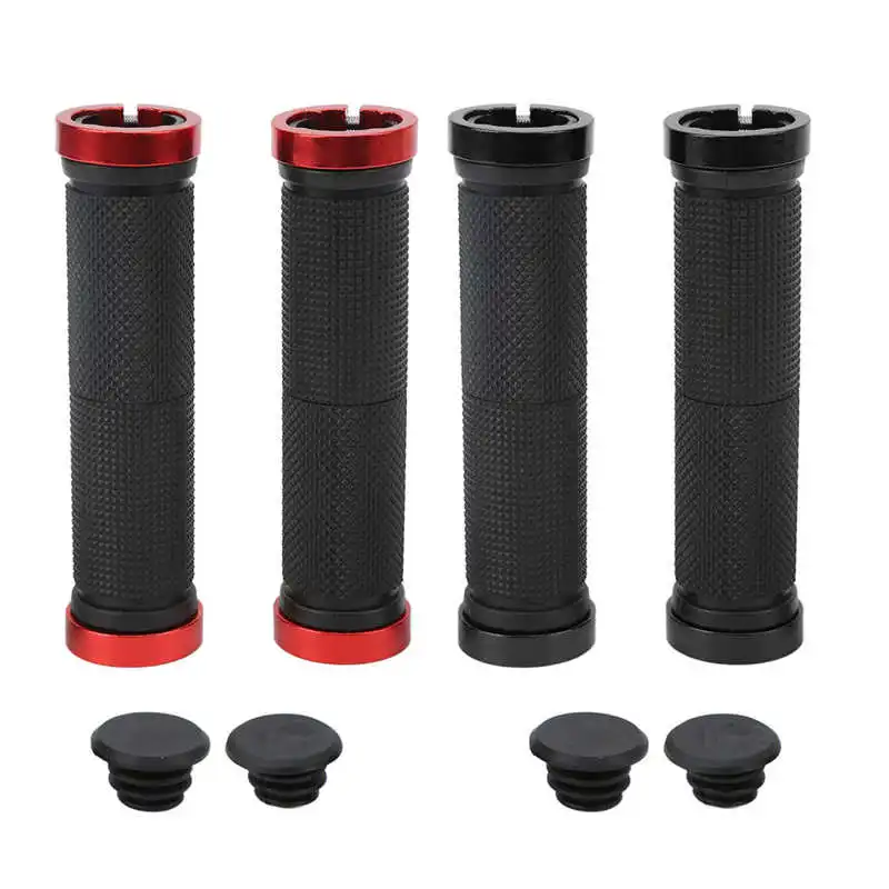 

CANSUCC Mountain Bike Handle Bar Cover Aluminum Lock Loop Bicycle Rubber Handle Bar Grips For Bicycle Handle Bar Cover