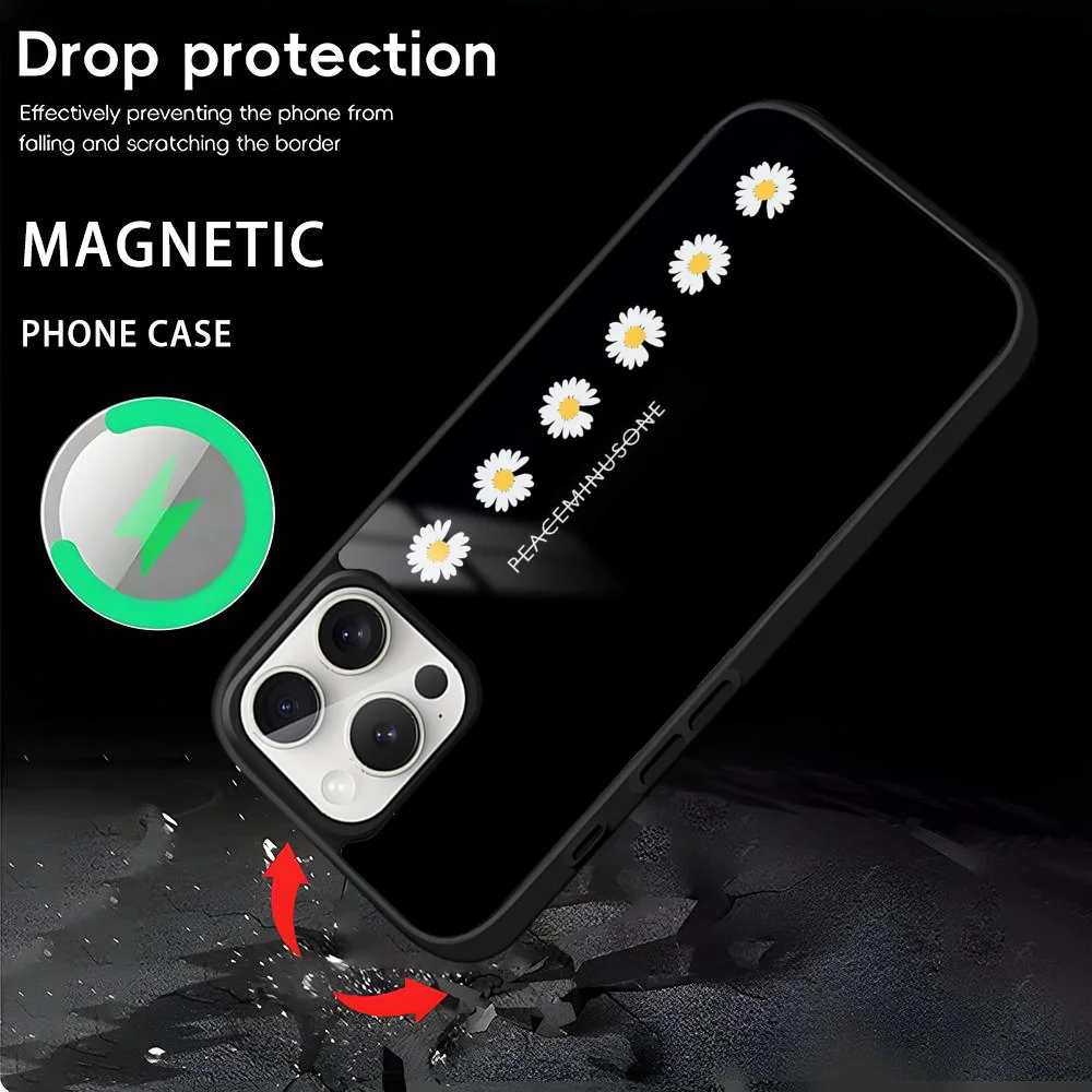 Чехол для телефона P-Peaceminusones B-Banner для iPhone 16, 15, 14, 13, 12, 11 Pro Max Plus Mini, магнитный чехол для беспроводной зарядки Magsafe (art.: 3920cd0fa8720) - 3920cd0fa8720