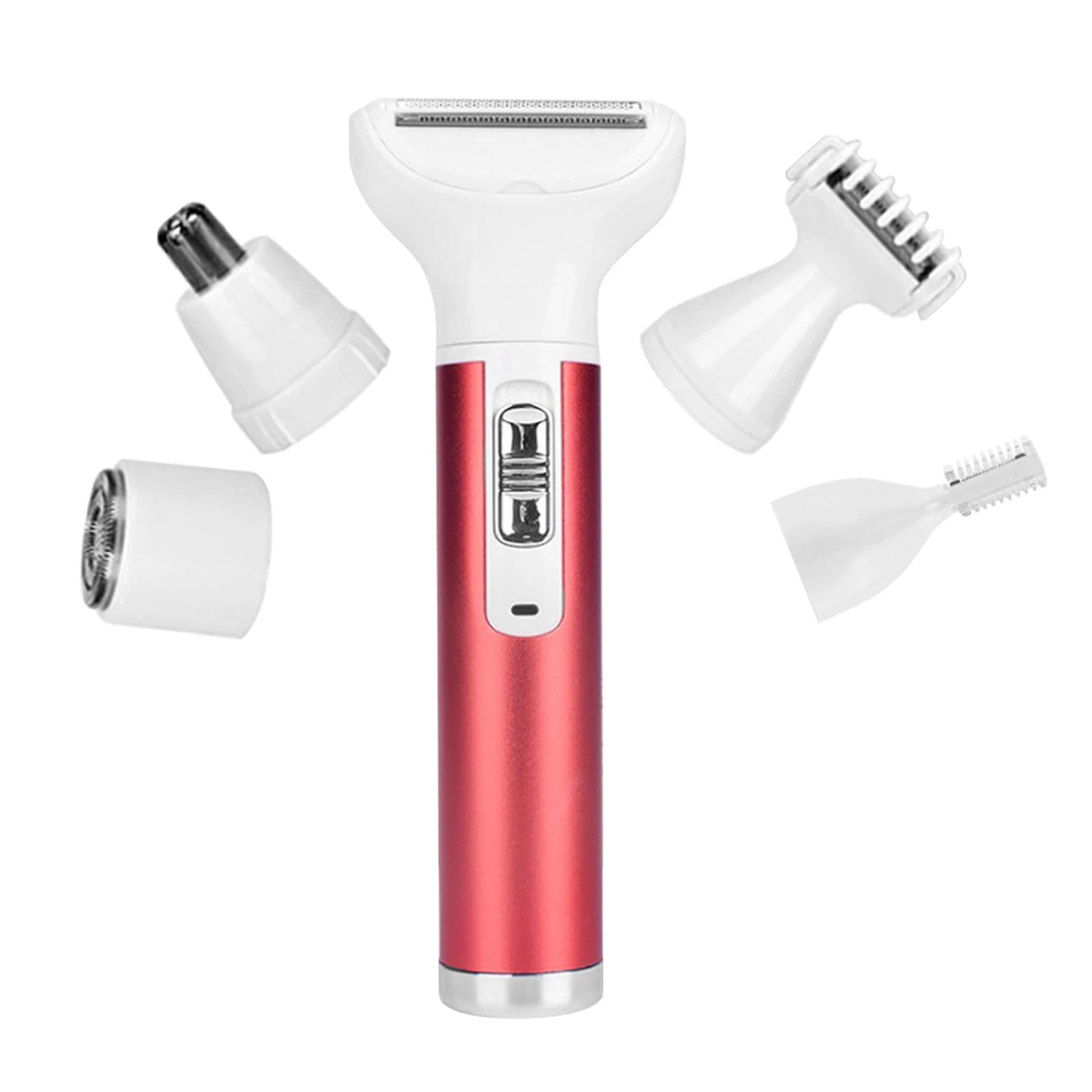 

Women USB Rechargeable Nose Hair Trimmer Painless Facial Bikini Area Waterproof Remover Electric Shaver 5 In 1 Armpit Epilator