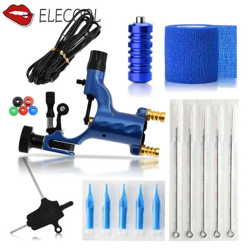 

Fashion Tattoo Exquisite Workmanship Tattoo Kit Equipment Tattoo Machine 5 Needles Tattoo Tool Set Tattoo Pen Maquiagem Tool