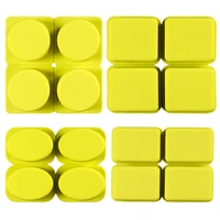 4 cavity rectangle round oval soap mold silicone soap form for soap making reusable handmade craft