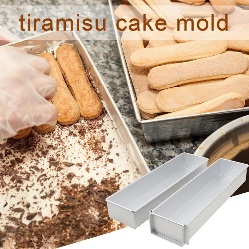 

Rectangle Cake Mold Non Stick Brownie Cheese Cake Toast Mold Aluminum Alloy Ice Cream Cake Pans Dishes Kitchen Baking Tool