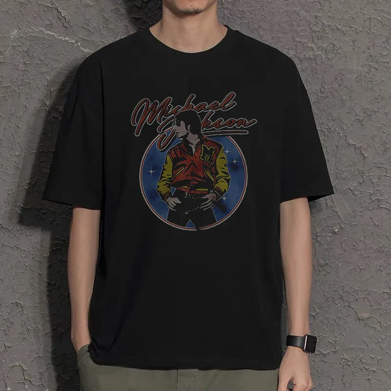 Футболка MJ Michael футболка Джексон в стиле рок-н-ролл панк |