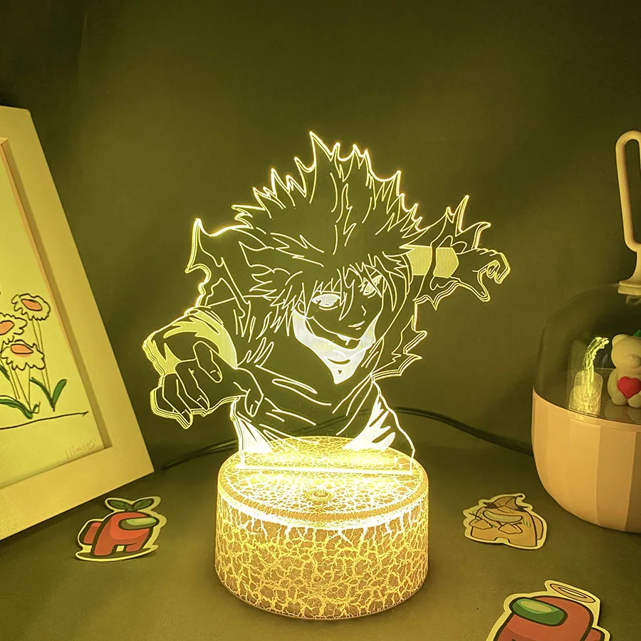 Hunter x Аниме Фигурка Killua Zoldyck 3D светодиодный ные ночники подарок для друзей спальня