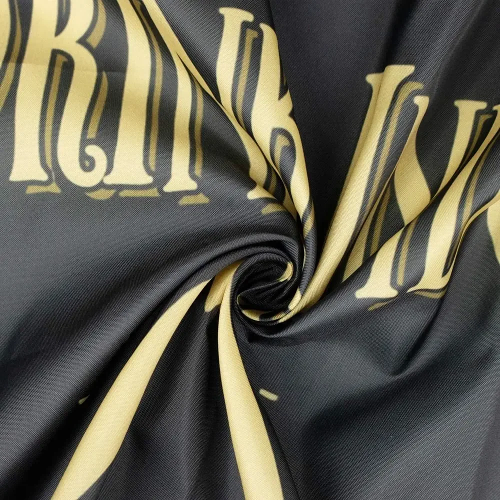 Занавеска для душа с черными летучими мышами тыквами и фонарями