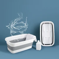 foldable bucket washing mop portable laundry folding basin plastic basin outdoor car washing buckets
