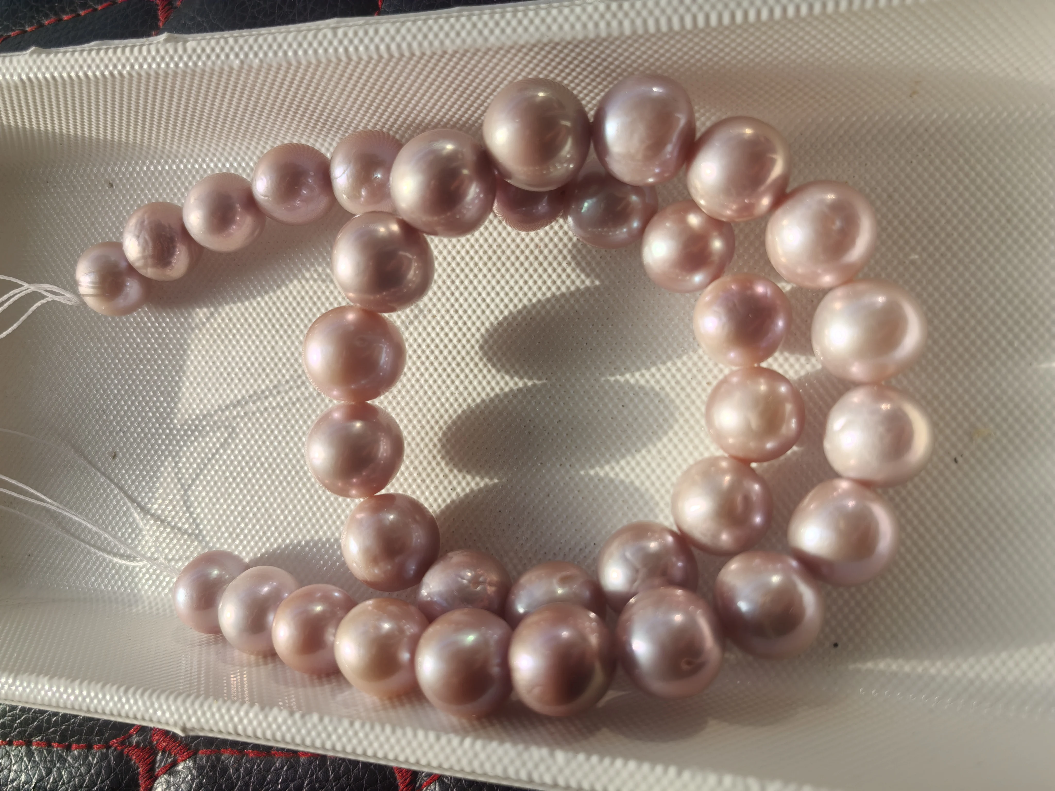 Топ AAAA SOUTH SEA Perfect Round 10-12 9 мм фиолетовое жемчужное ожерелье 18 дюймов с серебряной