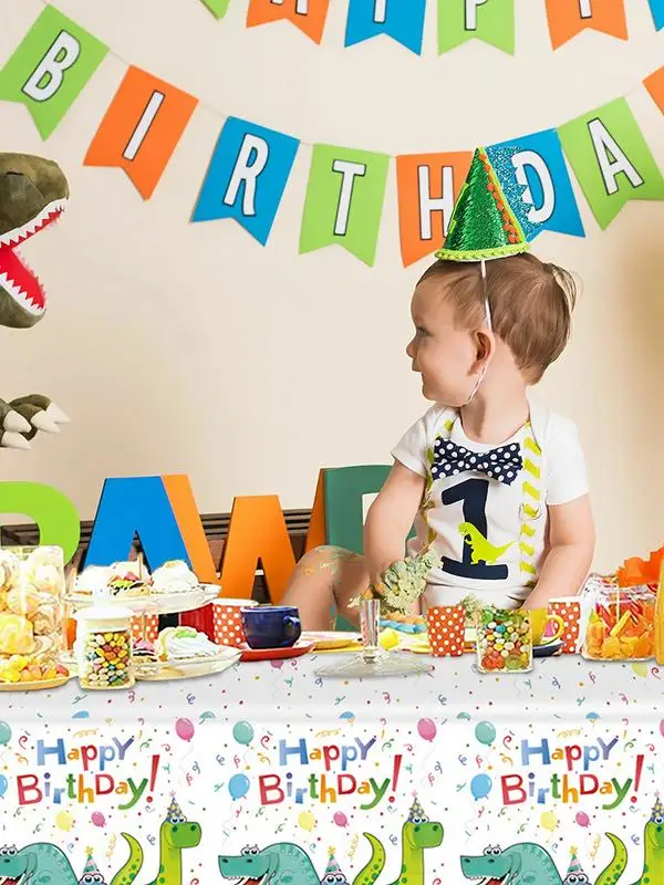 

Tablecloth For Birthday Party Supplies Table Covers For Kids Dino Themed Birthday Party Decoration Dinosaur Table Cloth For Home