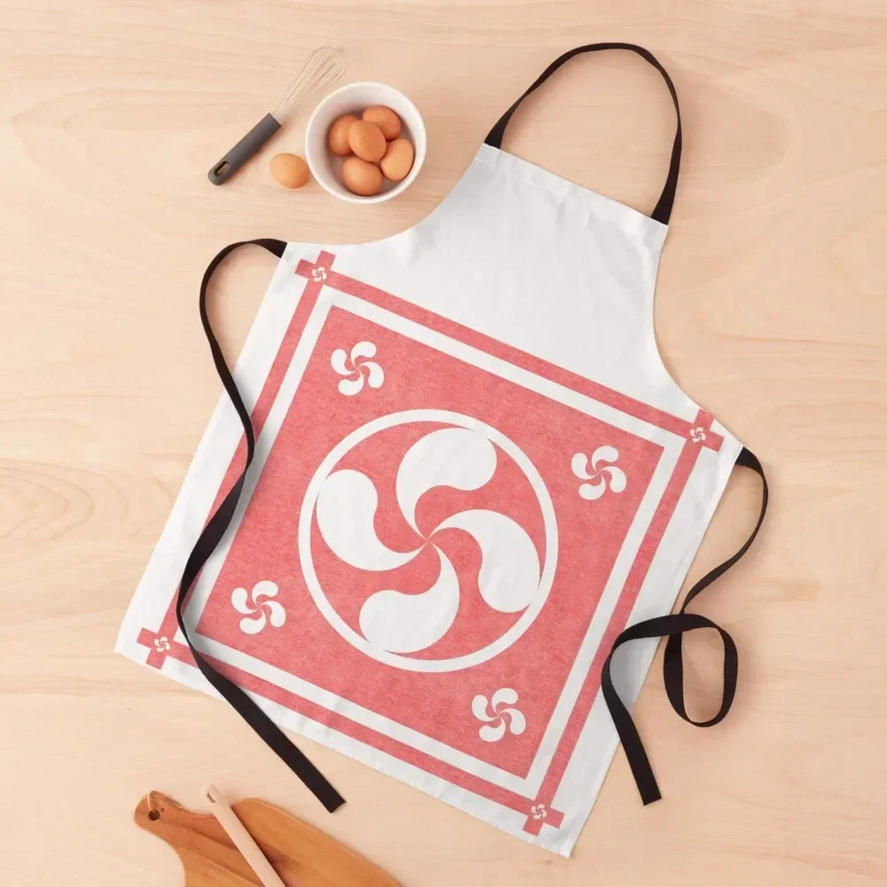 neiadi белый шарф Lauburu фартук для парикмахера официанта мужской кухонный инструмент