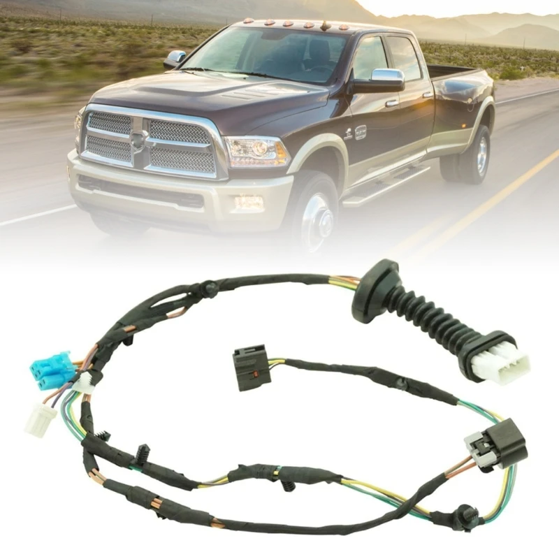 

Rear Door Harness Wiring Harness with Connector for 2004-2010 Ram1500 2500 3500 4500 5500 56051931AB 56051931AA 645-506
