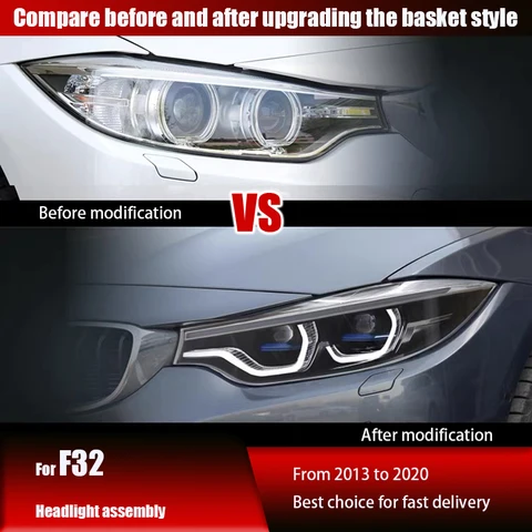 Подходит для фар серии 13-20 BMW 4 в сборе F32, Модифицированная новая искусственная линза, дневная подсветка
