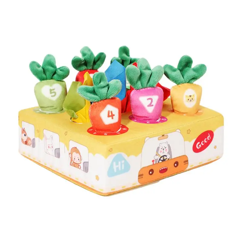 

Сенсорная игрушка, коробка с салфетками, забавная обучающая игрушка, морковка, тянущаяся плантация, сенсорная игрушка, уникальный праздничный подарок для улучшения мышления