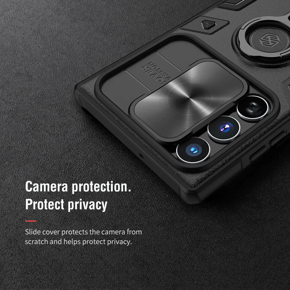 For Samsung Galaxy S22 Ultra Cases Nillkin Camshield Armor Slide Camera Anti-fall Protection Case For Samsung S22 Ultra Cover