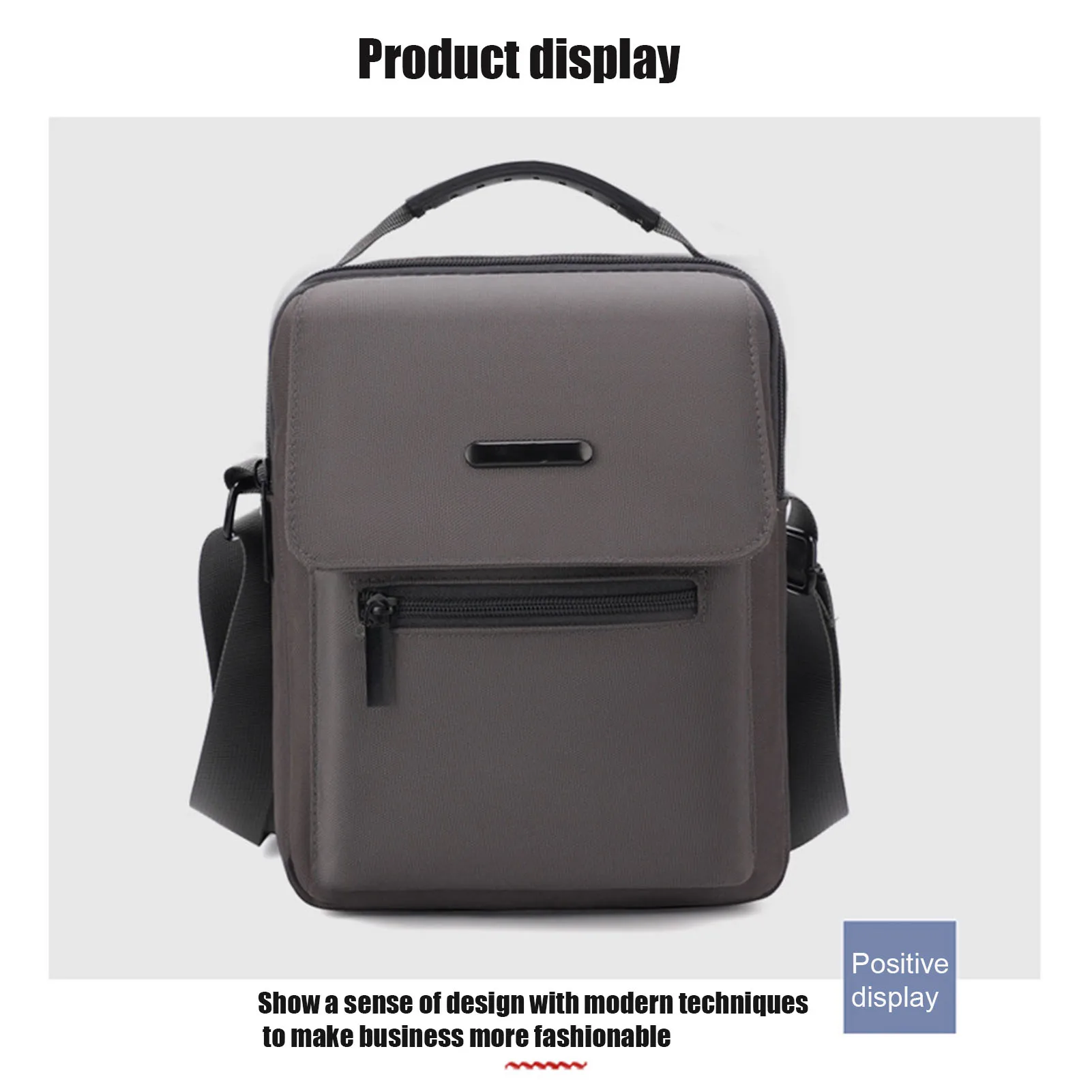 Casual Messenger Shoulder Bag Travel Office Business Satchel Bag For Shopping Outgoing