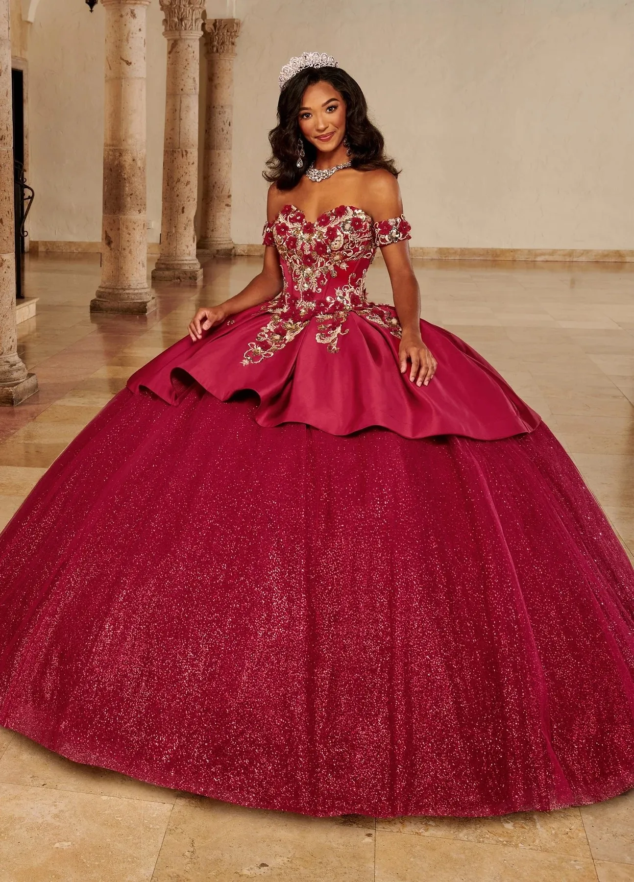 Green Charro Quinceanera Dresses Ball Gown Off The Shoulder Sequins Appliques Puffy Mexican Sweet 16 15 Anos Customized