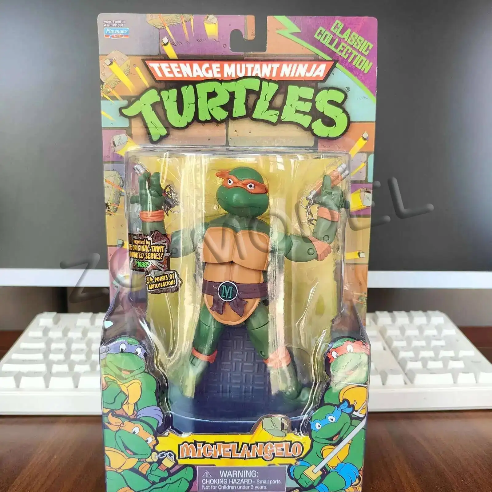 Фото Фигурки-экшн-персонажи Teenage Mutant Ninja Turtles (Лео, Раф, Дон, Майк) с подвижными суставами, коллекционные украшения, модели, игрушки, подарки №2