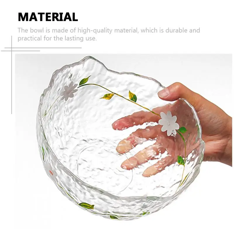 

1Pc Salad Storage Bowl Decorative Fruit Container Multi-function Dessert Bowl