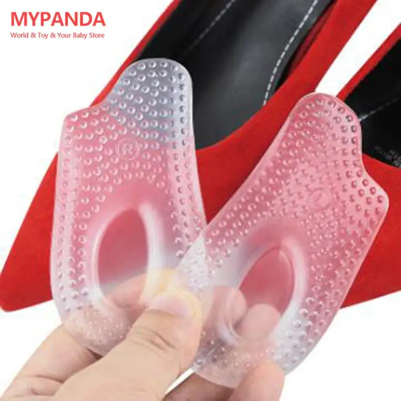 

1Pair Soft Silicone Gel Insoles Heel Cushion Soles Pain Relief Protectors Spur Support Shoe Pad Heel Foot Pads Feet Care