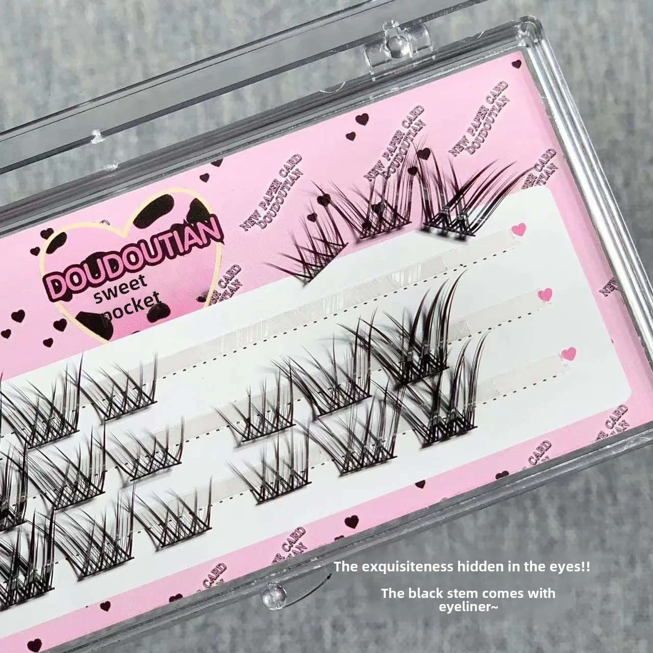 Накладные ресницы с лисьим хвостом густые сегментированные