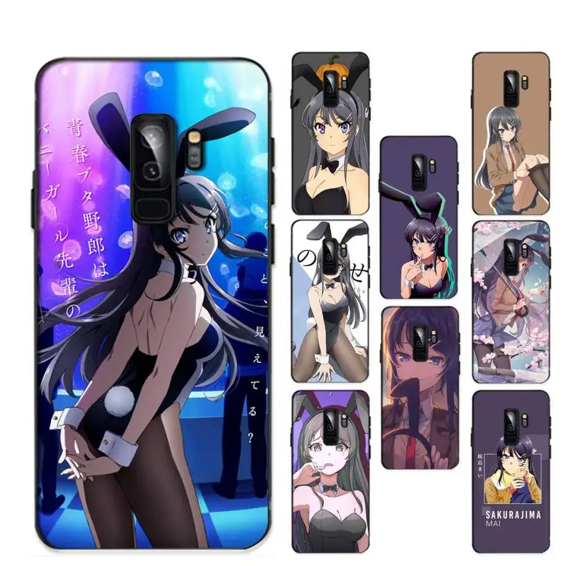 

Anime Mai Sakurajima Girl Phone Case for Redmi 8 9 9A for Samsung J5 J6 Note9 for Huawei NOVA3E Mate20lite cover