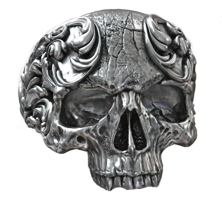 

Мужское кольцо в стиле барокко, из серебра 925 пробы