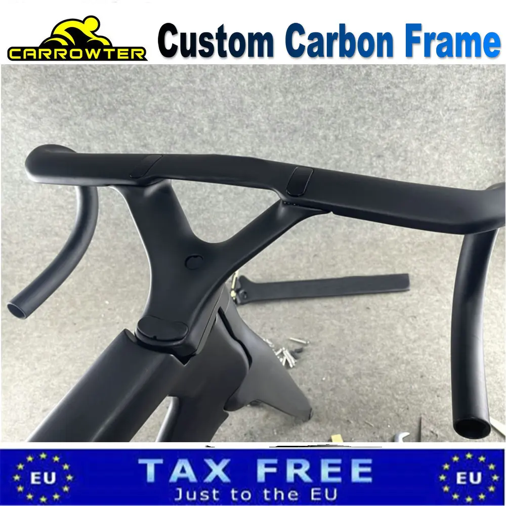

20 colors Newset Road Frame T1000 UD Matte Carbon Frames Road Bike Bicycle Frameset with Handlebar Custom LOGO