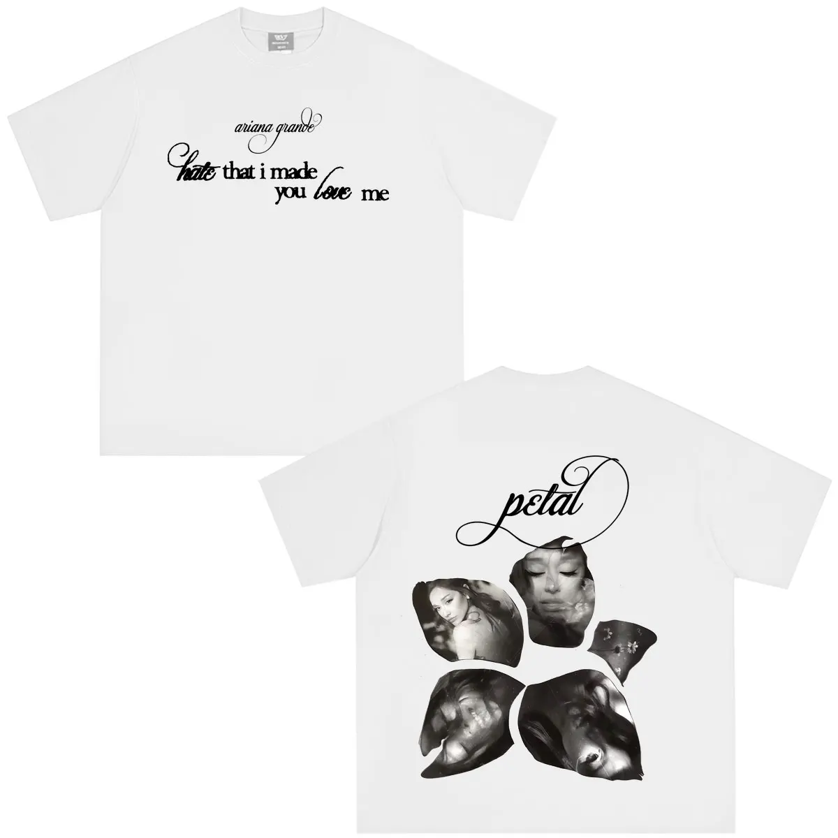 Фото Футболка Ariana Grande Album Petal 2026 с принтом, в стиле поп-музыки, мужская и женская, модная винтажная футболка, повседневная хлопковая футболка оверсайз, топы №2