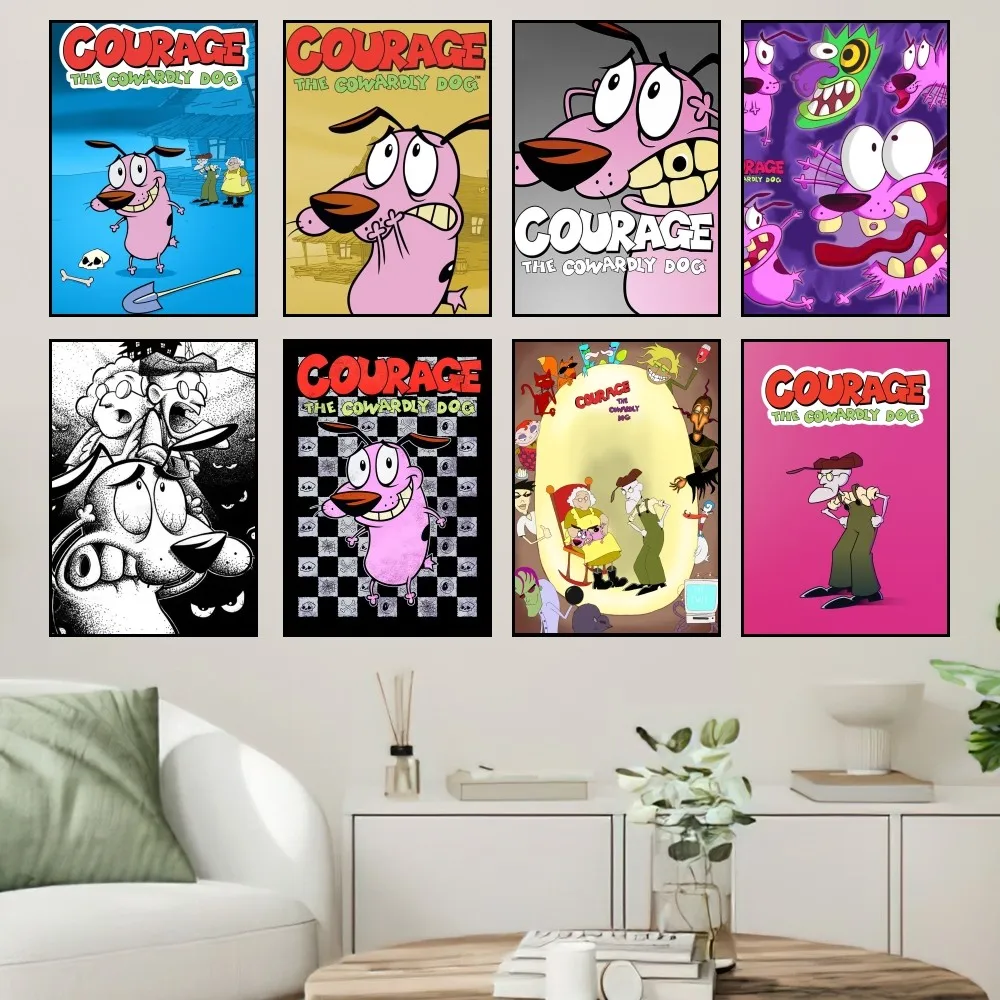 Фотография собаки C-COURAGE C-Cowardly плакат для дома настенная живопись украшение