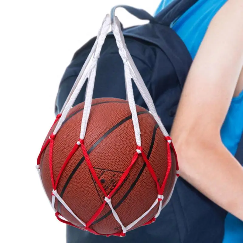 

1PC Basketball Net Bag Single Ball Bag Mesh Storage Bag Outdoor Sports Weaving Equipment Single Ball Mesh Bag For Football Net