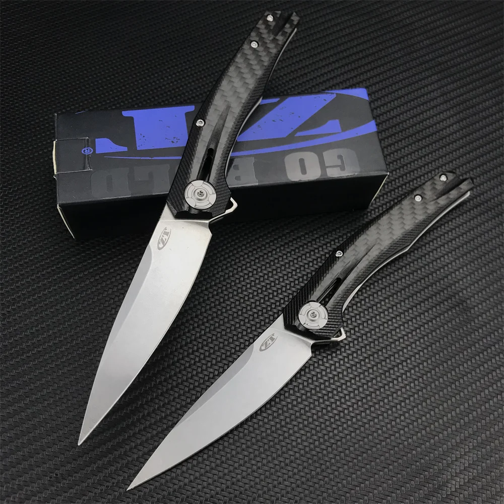 Складной нож ZT0707 карманный резец из углеродистой стали С флиппером и
