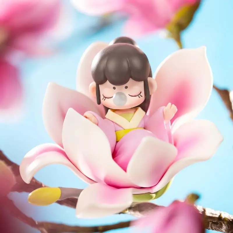 Фото ROLIFE Оригинальная коллекция фигурок Nanci Wind Blossom Flower Series в формате сюрприз-бокса, декоративная фигурка для стола, коллекционная игрушка, подарок на день рождения. №3