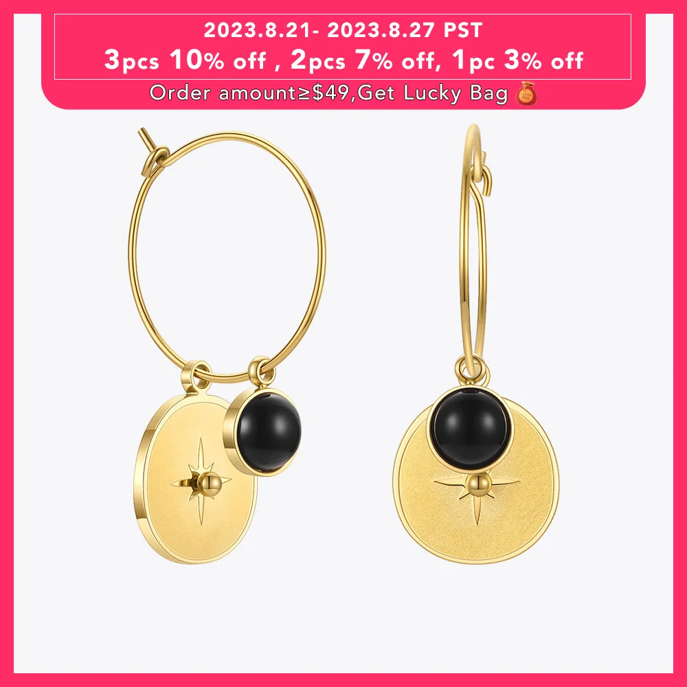 

ENFASHION Acrylic Star Earrings For Women Pendientes Mujer Gold Color Drop Earring Charms Stainless Steel Fashion Jewelry E1259