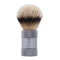 boti shaving brush silver knight metal swivel adjustable handle with real badger hair synthetic knot mens cleaning beard tools