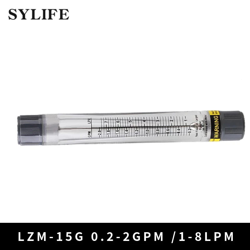 

LZM-15G 0,2-2GPM /1-8LPM трубчатый расходомер воды, четкий и серый