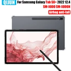 Чехол для планшета Samsung Galaxy Tab S8 Plus, 2022 дюйма, силиконовый мягкий чехол с подушкой безопасности, прозрачный защитный чехол, размеры X806