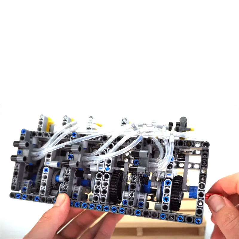 419 шт. детали строительные блоки 6 цилиндров