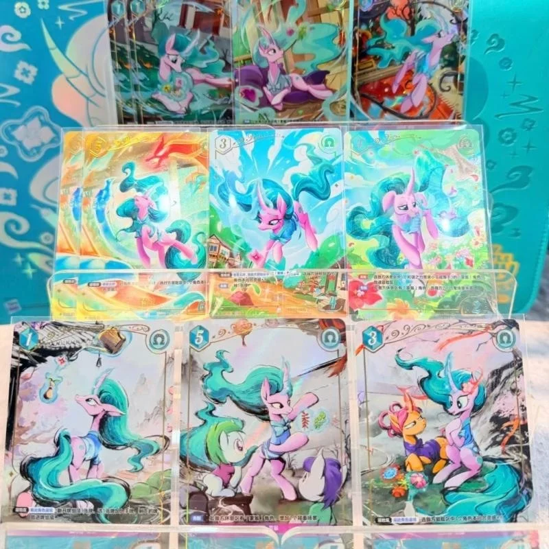 Фото Новая распродажа: Оригинальные коллекционные боевые карты Kayou×My Little Pony TCG, стартовый набор Mistmane, китайская версия, карты-сюрпризы №2
