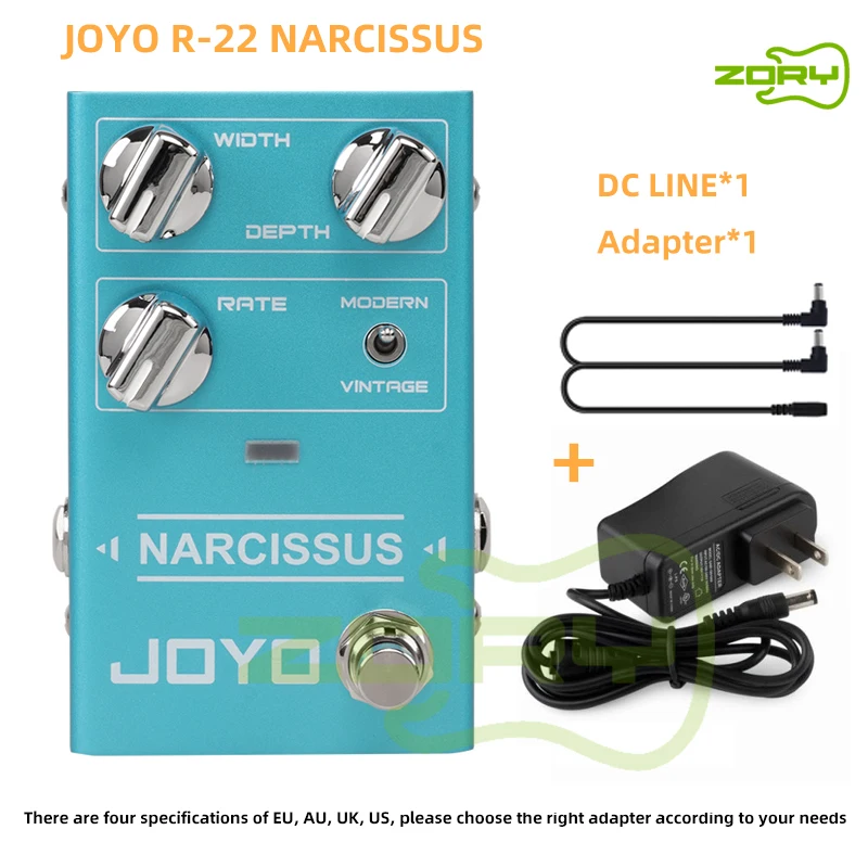 

JOYO R-22 NARCISSUS Send DC line Chorus Pedal Semi-analog Circuit Multiple Chorus Effects Range Guitar Effect Pedal True Bypass